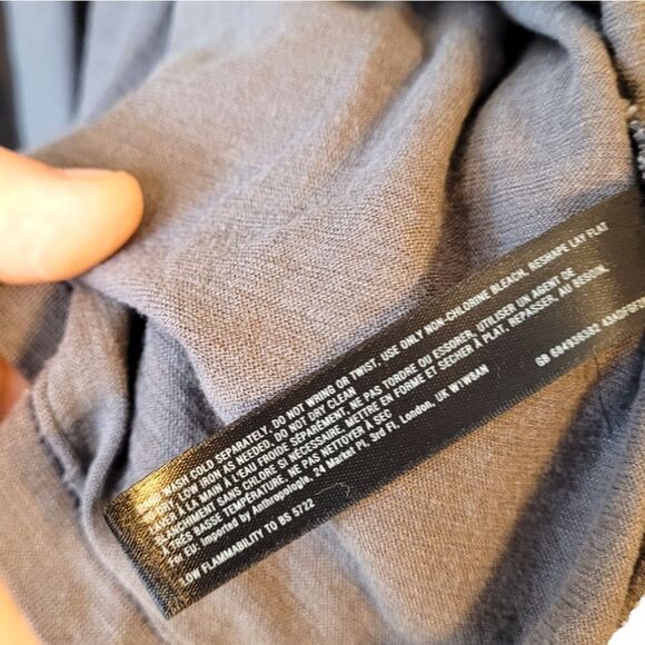 Saturday Sunday Anthropologie Mauve Purple Embroidered Back Cardigan - Picture 5 of 6